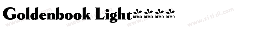Goldenbook Light字体转换
